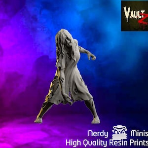 Female Patient Zombie | 30mm 32mm | Zombie Miniature | Zombicide | Vaultz