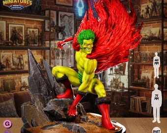 Manic Laughing Chaos Stalker | 30mm 32mm | Crisis Protocol | Superhero Miniatures | DnD Minis | Legion Miniatures