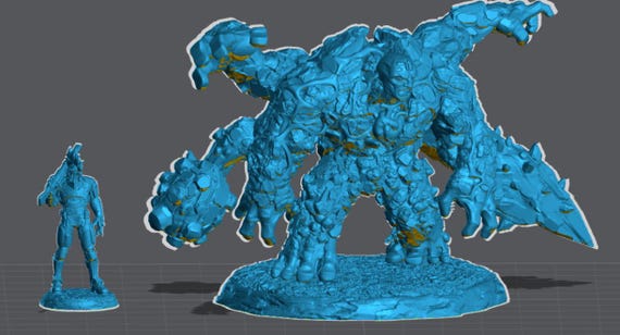 Adam the Mud Golem | D&D Minis | 30mm 32mm | Solgood Creations - Etsy