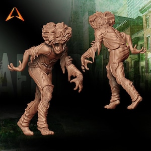 Clicker #1 | Infected Miniatures | Last of Us | Zombicide Minis | 30mm 32mm | Aftermath Studios