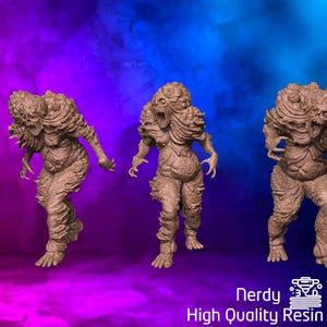 Infected Aquatic Clicker | Infected Miniatures | Last of Us | Zombicide Minis | 30mm 32mm | Aftermath Studios