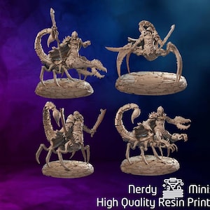 Mutant Scorpion Shrine Guardians | D&D Minis | 30mm 32mm | SolGood Creations