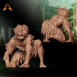 Clicker #2 | Infected Miniatures | Last of Us | Zombicide Minis | 30mm 32mm | Aftermath Studios