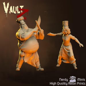 Chef Survivors | 30mm 32mm | Survivor Miniature | Zombicide | Vaultz