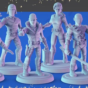 80s Cartoon Military | DnD Minis | 30mm 32mm | Pop Minis