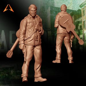 Joel | Survivor Miniatures | Last of Us | Zombicide Minis | 30mm 32mm | Aftermath Studios