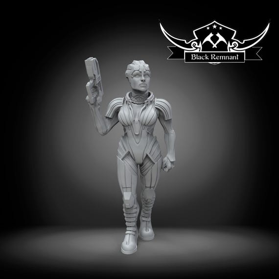 Normandy Sara 30mm 32mm Mass Effect Black Remnant