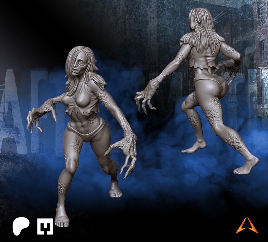 Witch | Infected Miniatures | Left 4 Dead | Zombicide Minis | 30mm 32mm ...
