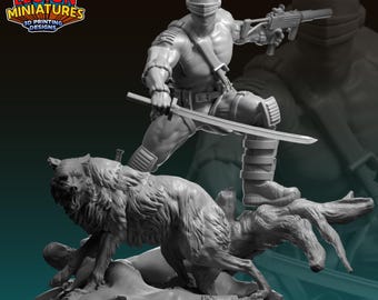 Soldado Serpiente Ojos Azules / 30 mm 32 mm / Crisis Protocol / Miniaturas GI Joe / Miniaturas DnD / Miniaturas Legion