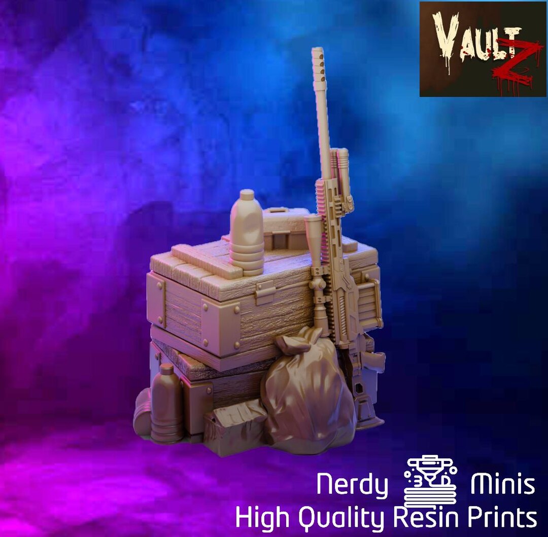 Sniper Box Prop | Terrain | Props | Dnd Minis | 32mm 40mm | Zombicide ...