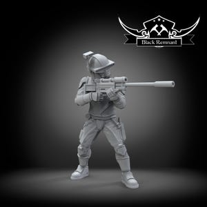Masked Bounty Hunter | 30mm 32mm | Sci-Fi Miniatures | Legion | Shatterpoint | Black Remnant