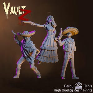 Dias del los Muertos Survivors | 30mm 32mm | Survivor Miniature | Zombicide | Vaultz