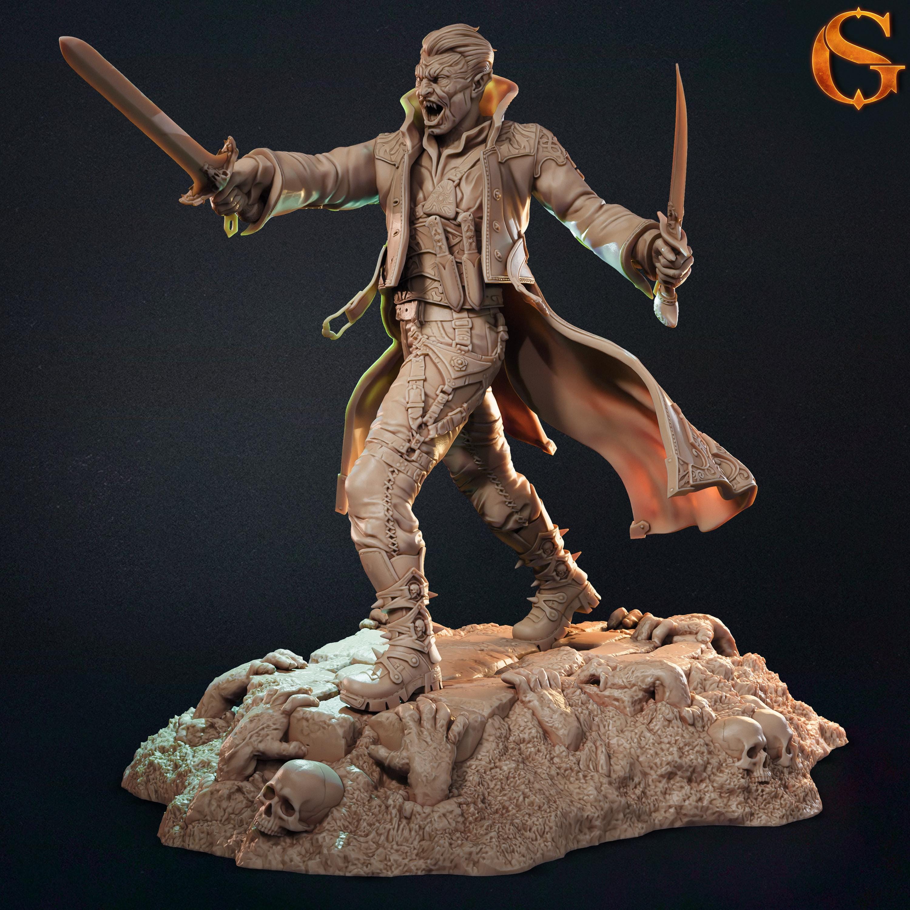 Male Vampire Rogue | 30mm 32mm | Sci Fi Miniatures | Solgood