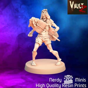 Surfboard Zombie | DnD Minis | 32mm 40mm | Zombicide | Vaultz