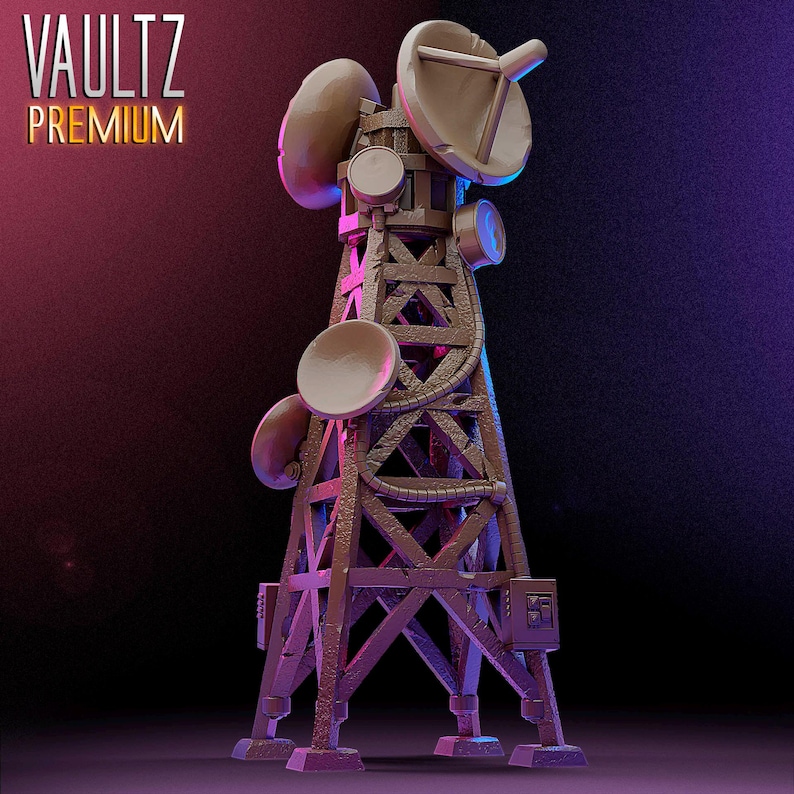 Communication Tower Prop | Terrain | Props | Dnd Minis | 32mm 40mm ...