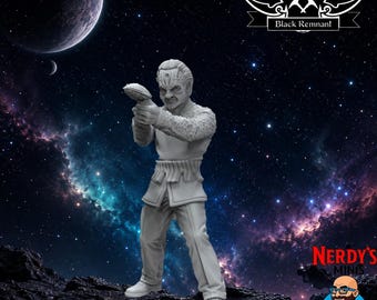 Master Geheimagent | 30mm 32mm | Weltraum-Trek | Sci Fi Miniaturen | Schwarz Reststück