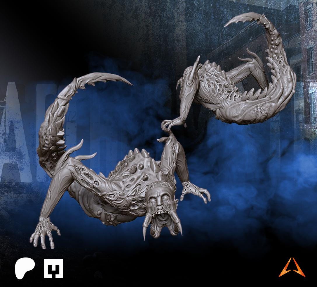 Leaper | Infected Miniatures | Dead Space | Zombicide Minis | 30mm