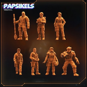 SE-1 Team | 30 mm 32 mm | Utomjordingar vs. Människor | Stargate | Sci-Fi-miniatyrer | Papsikels