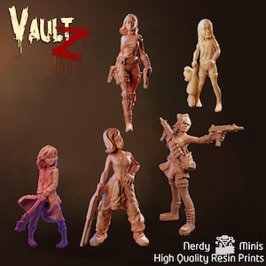 Survivor Pack #1 | 30mm 32mm | Survivor Miniature | Walking Dead | Zombicide | Vaultz
