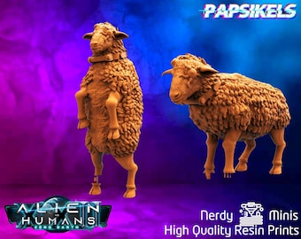 Trypanohyncha Ocellus w/Sheep Host | 30mm 32mm | Sci Fi Miniatures | Alien | Papsikels | Miniatures