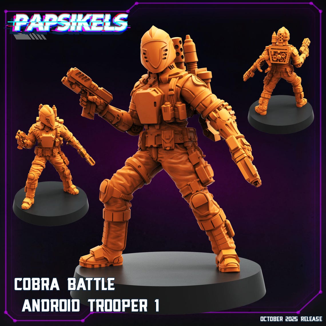 Battle Android Cobra Battle Android Troopers | 30mm 32mm | Cyberpunk | GI Joe | Troop ...