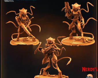 Grey Outworld Invaders | 30mm 32mm | Aliens vs. Humans | Papsikels