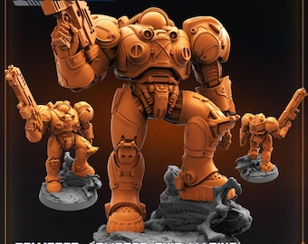 Armadura de poder / 30 mm 32 mm / Aliens vs. Humans / Starcraft / Papsikels / Miniaturas