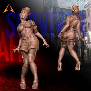 Nurse | Infected Miniatures | Silent Hill | Zombicide Minis | 30mm 32mm | Aftermath Studios