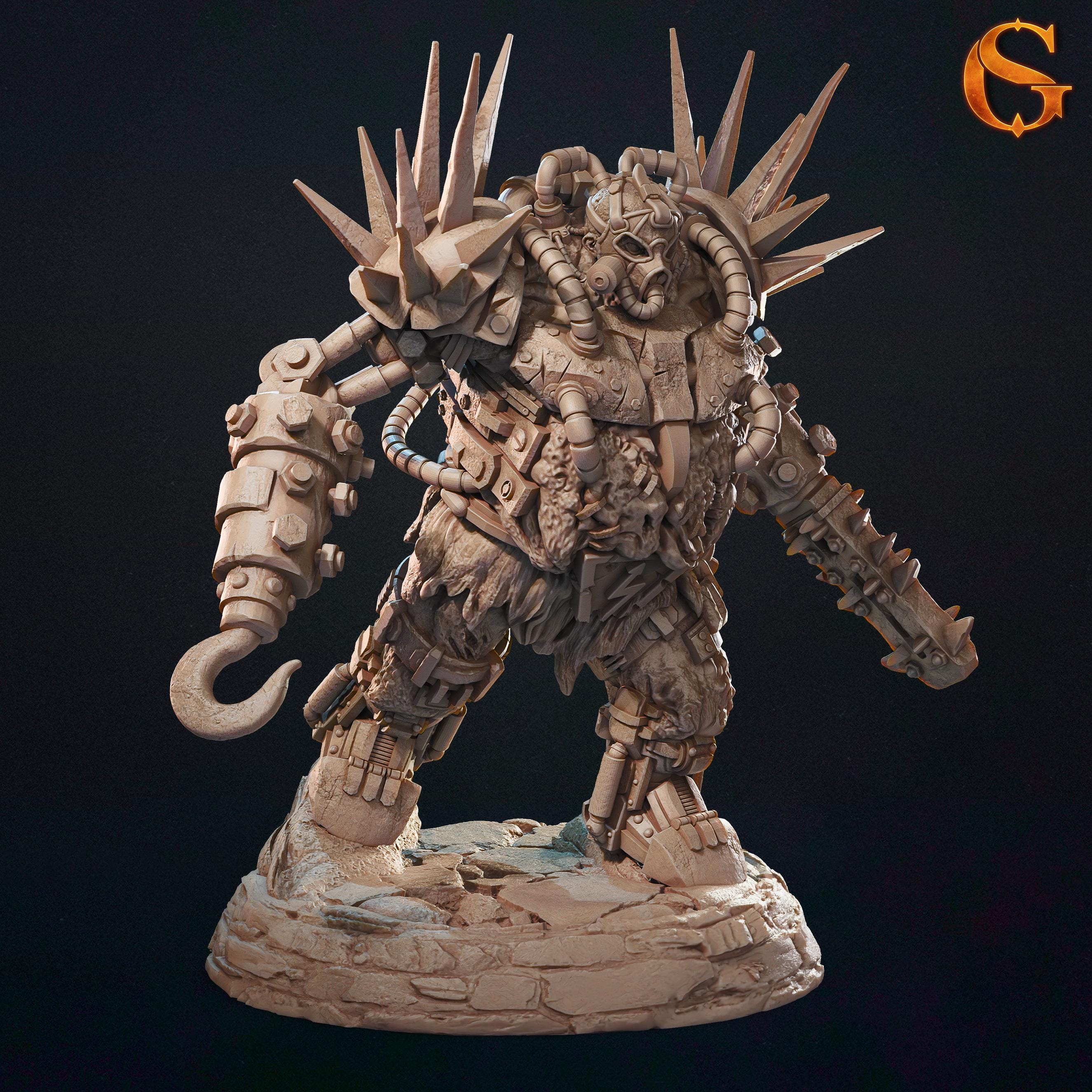 ロボット 1/35 FUNNY DEVIL BERSERGA Male Zombie Cyborg | D&D Minis | 30mm 32mm | Trench Crusade