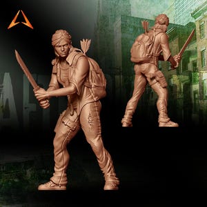 Adult Ellie | Survivor Miniatures | Last of Us 2 | Zombicide Minis | 30mm 32mm | Aftermath Studios