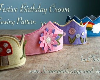 Waldorf Birthday Crown Sewing Pattern