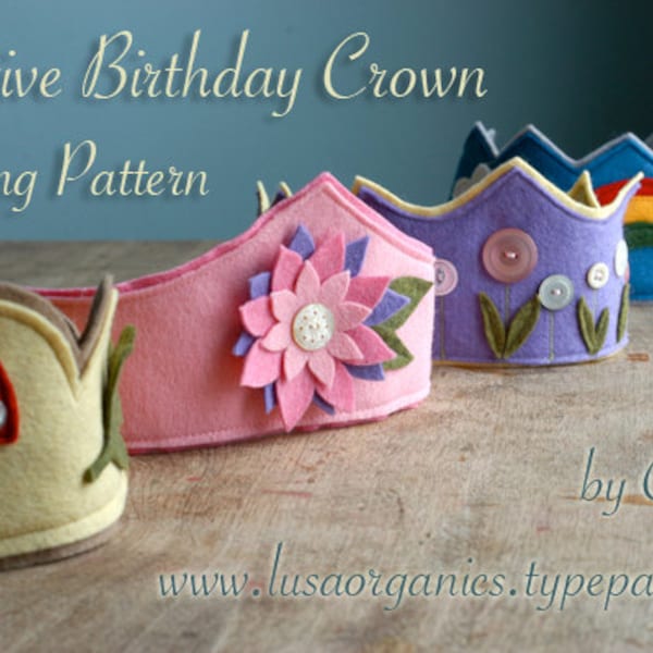 Waldorf Birthday Crown Sewing Pattern