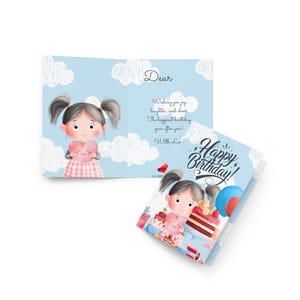 Personalisierte Geburtstagskarte - Paare mit Storybook: Little Lucy und das verlorene Herz I Universal Age