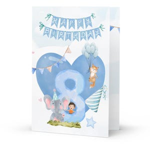 Personalisierte Karte - 8.Geburtstag
