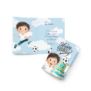 Personalisierte Geburtstagskarte – LEO (Football Theme) I Universal Age
