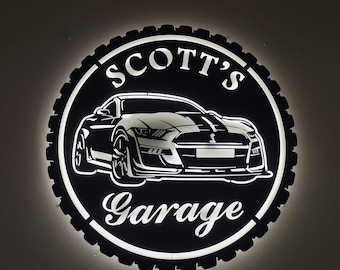 Custom Custom mustang Shelby Metallschild: Personalisierte Garagenwanddekoration