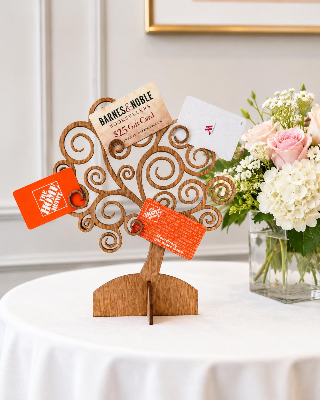 Gift Card Tree or Money Tree Holder for Graduation Retirement Birthday Weddings