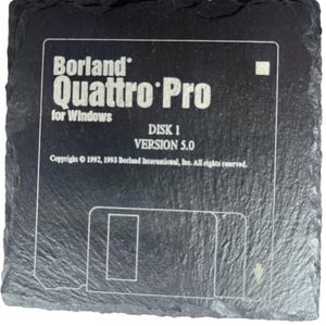 Quattro Pro Floppy Disk Coaster Set