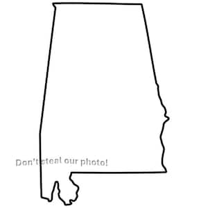 Alabama Umriss SVG-Dateien | Alabama Silhouette SVG-Dateien | Alabama Schnittdateien | Amerikanische Staaten Vektordateien | Alabama Zustand Karte ClipArts