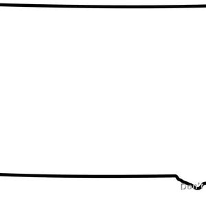 South Dakota Outline SVG Files | South Dakota Silhouette SVG Files | South Dakota Cut Files | South Dakota State Map Clip Arts