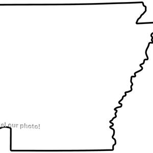 Fichiers SVG contour de l'Arkansas Fichiers SVG Arkansas Silhouette | Fichiers de coupe de l'Arkansas | vectoriels des États-Unis | Clipart carte de l'état de l'Arkansas