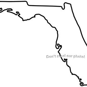 Florida Umriss SVG-Dateien | Florida Silhouette SVG-Dateien | Florida Cut Dateien | Amerikanische Staaten Vektordateien | Florida Bundesstaat Karte ClipArts