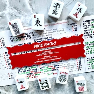 Lector de líneas de Mahjong "Nice Rack" / Guía de reglas de Mahjong
