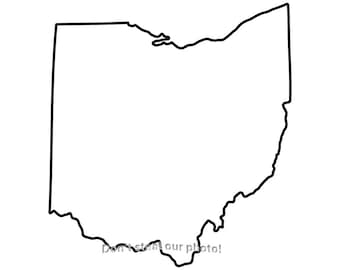 Ohio Outline SVG Files | Ohio Silhouette SVG Files | Ohio Cut Files | American States Vector Files | Ohio State Map Clip Arts