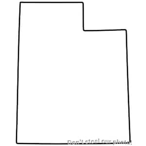 Utah Outline SVG Files | Utah Silhouette SVG Files | Utah Cut Files | American States Vector Files | Utah State Map Clip Arts