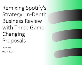 Digital Streaming Strategy and Market Analysis Consulting Business School Presentation Template