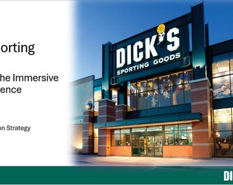 Sporting Goods Store Strategy Analysis Business School Consulting Presentation Template