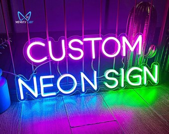 カスタムネオンサイン、カスタムサイン、ネオンサイン、ネオンライト、ホームデコレーション、パーソナライズギフト、パーソナライズネオン、LEDライト、カスタムLEDサイン