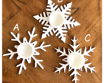 Snowflake Tea Light Holders