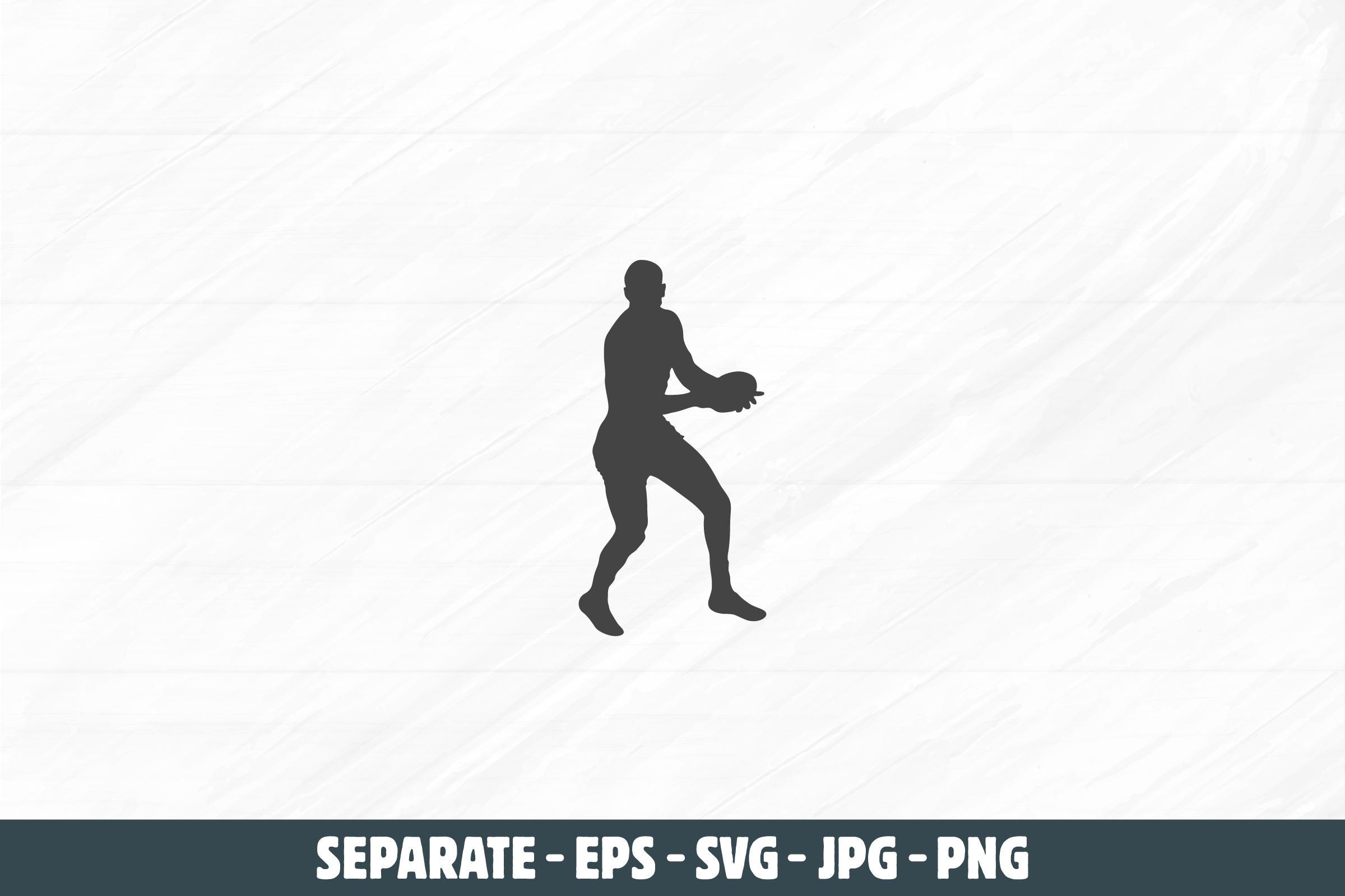 AFL Silhouette, Australian Football Vector Clipart (digital Files ...